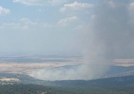Incendio declarado cerca de la población de Madroñera.