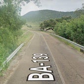 Carretera BA-139, entre los puntos kilométricos 10 y 11.