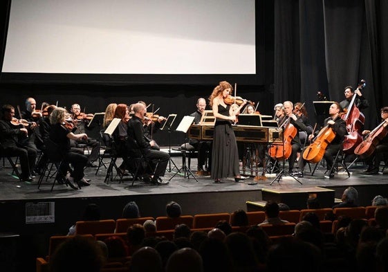 La Orquesta de Extremadura durante uno de sus conciertos.