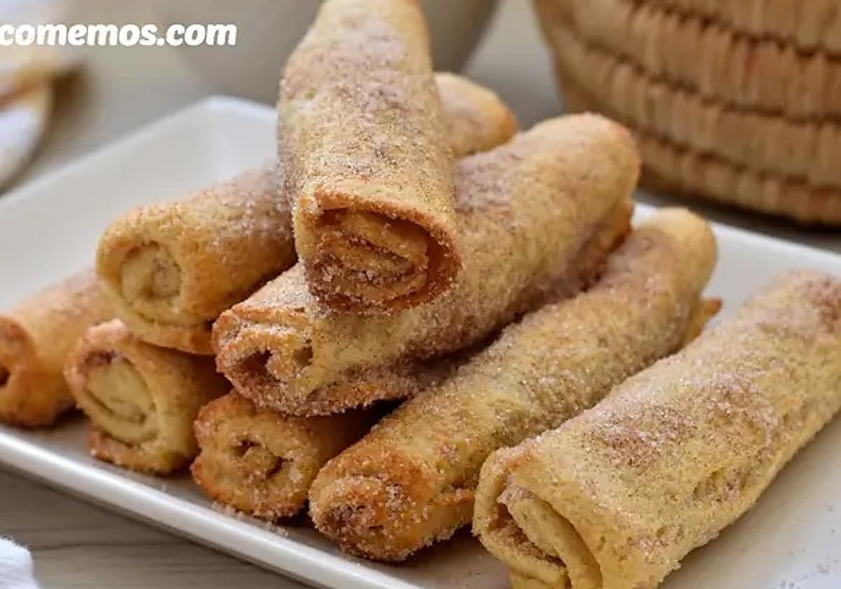 Cinnamon rolls con pan de molde