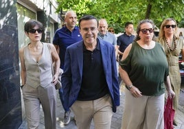 Gallardo a su llegada a Ferraz el pasado 5 de julio.