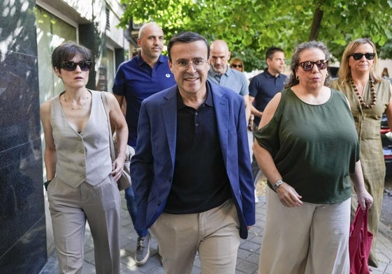Gallardo a su llegada a Ferraz el pasado 5 de julio.