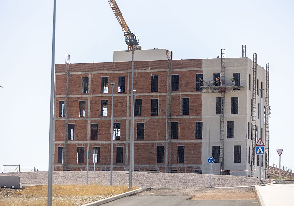 Imagen del edificio principal del CIIAE, que está ejecutado al 35,44% y cuenta con laboratorios y despachos.