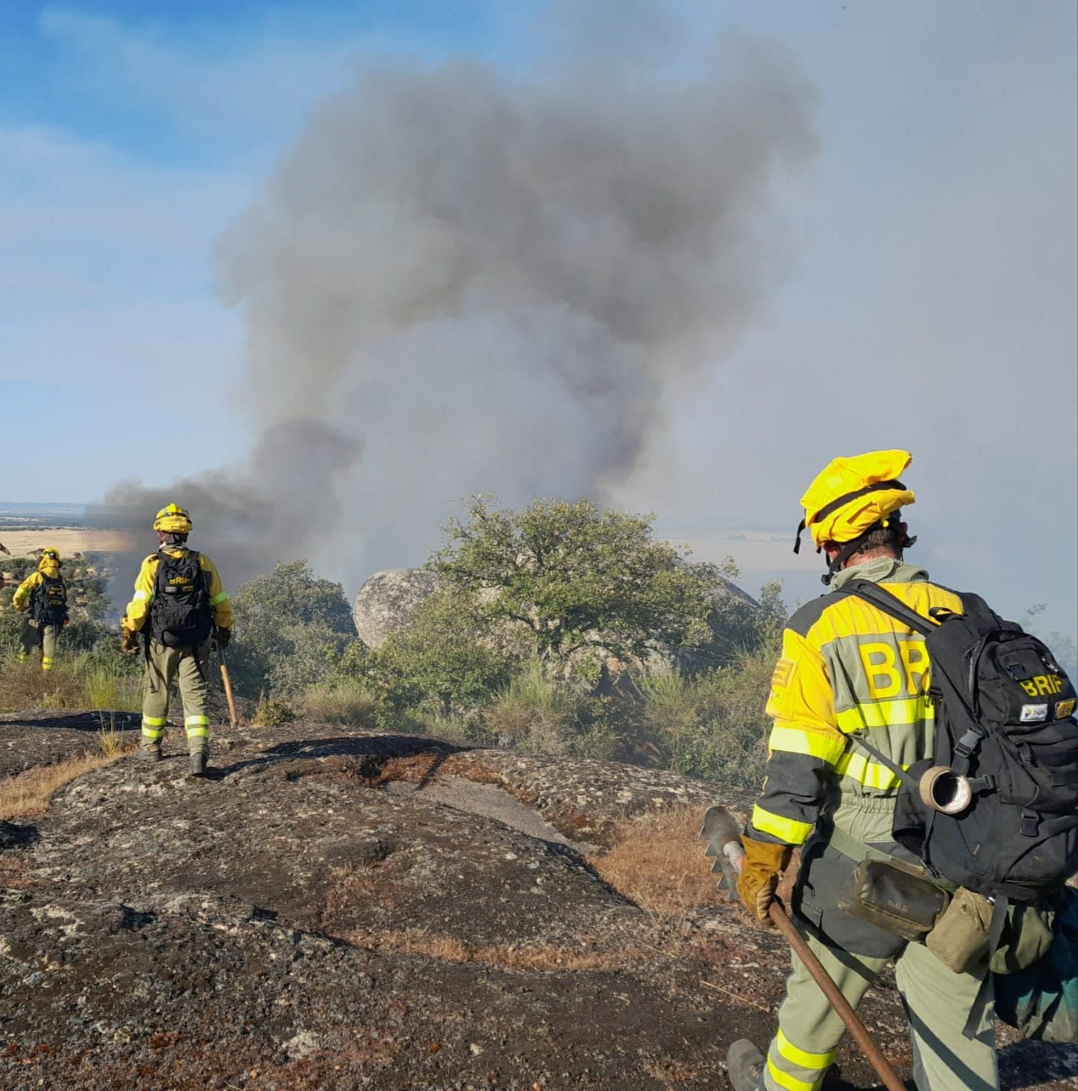 Así ha sido el incendio declarado este miércoles en Trujillo