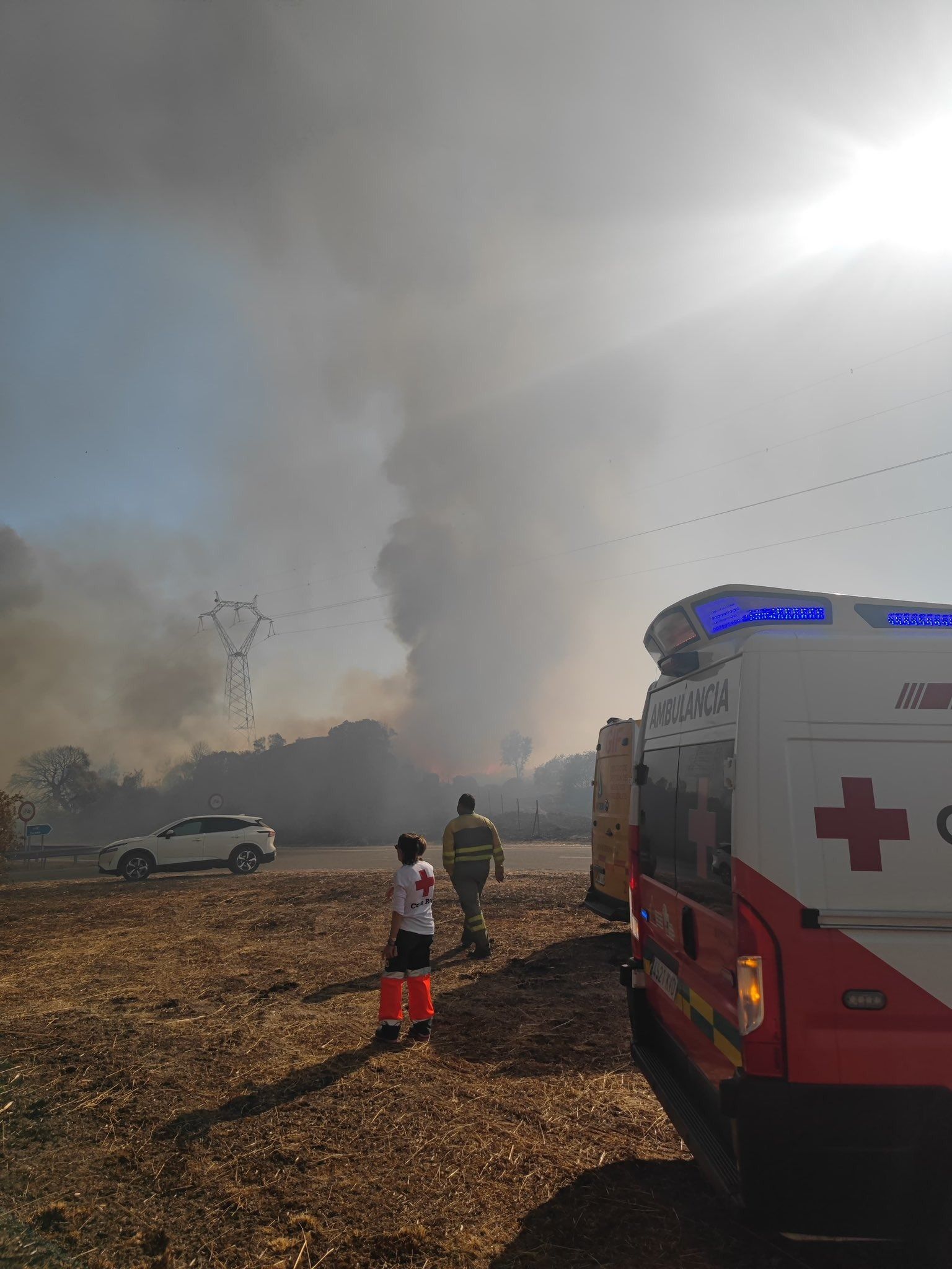Así ha sido el incendio declarado este miércoles en Trujillo