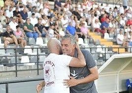 Luis Oliver Sierra y Juan Marrero en un partido.