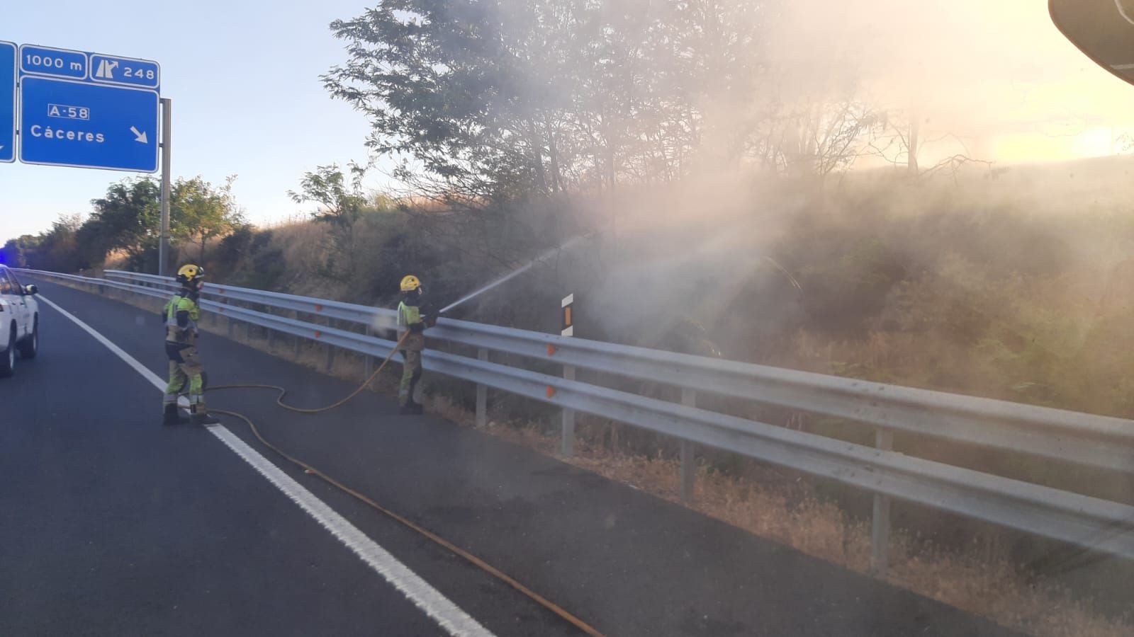 Así ha sido el incendio declarado este miércoles en Trujillo