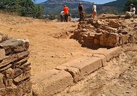 Trabajos esta semana en Ammaia.