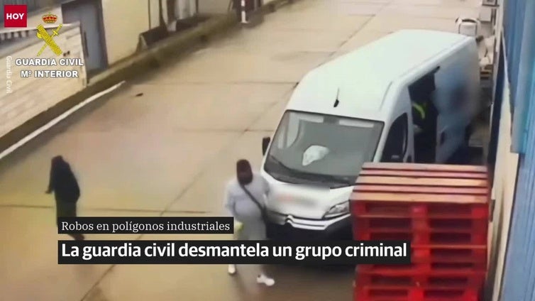 Desarticulan un grupo que robaba en polígonos industriales de nueve provincias, entre ellas Cáceres y Badajoz
