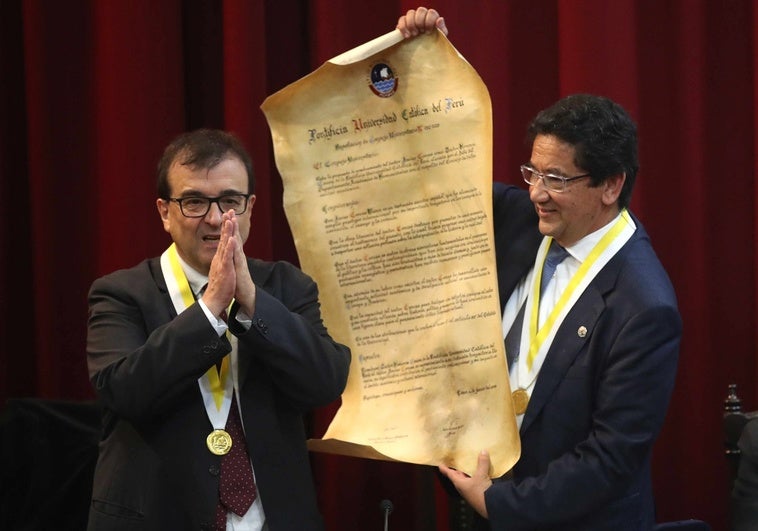Javier Cercas, doctor honoris causa en Perú