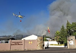 Incendio declarado en Las Vaguadas, junto a Sancha Brava.