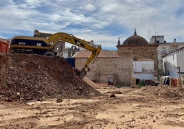 Obras en el antiguo solar de las Concepcionistas.