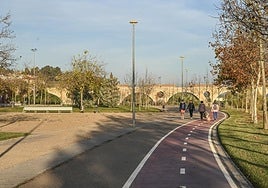 El Ayuntamiento de Badajoz dice que no puede regar en el parque del río por la apertura del azud