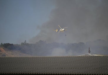 El Infoex da por estabilizado el incendio forestal de Tres Arroyos en Badajoz
