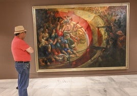El lienzo del Museo Nacional de Arte de Cataluña estará en Badajoz hasta el mes de octubre.