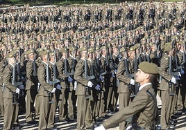 Jura de bandera en el Cefot de Cáceres.
