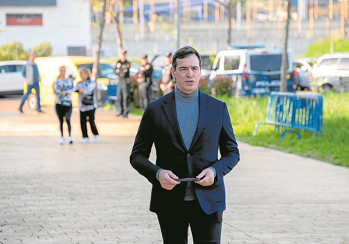 David Sánchez acude a declarar a los juzgados pacenses el pasado mayo