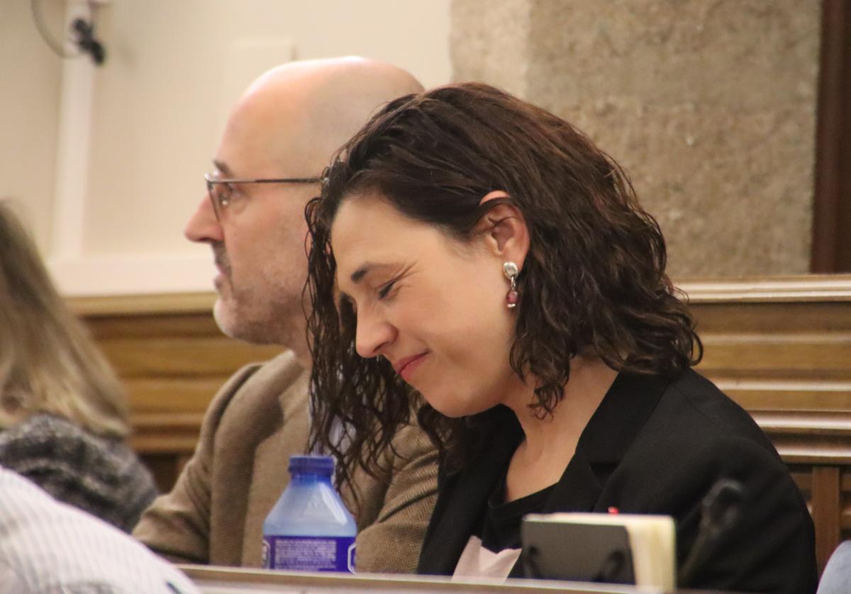 Mavi Mata, portavoz de Unidas Podemos.