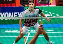 Manuel Calero durante un partido.