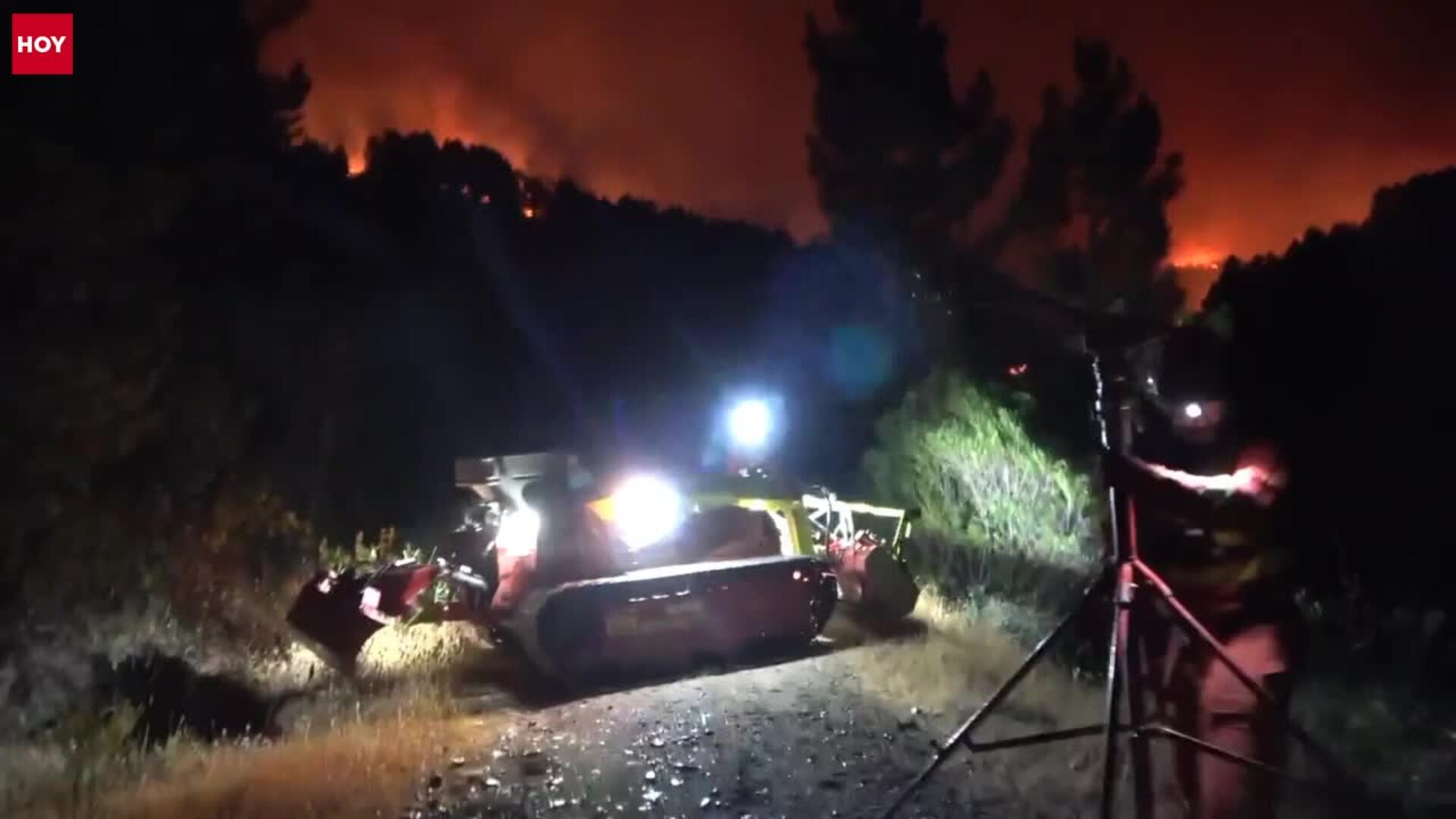 Así ha trabajado la UME durante la noche en Las Hurdes