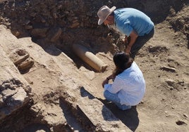 Uno de los descubrimientos en la ciudad romana de Regina