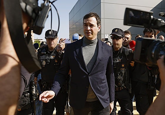 David Sánchez, tras declarar en el juzgado el pasado mes de abril