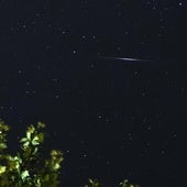 Imagen de las conocidas como Delta Acuáridas en el cielo de Hervás (Cáceres)