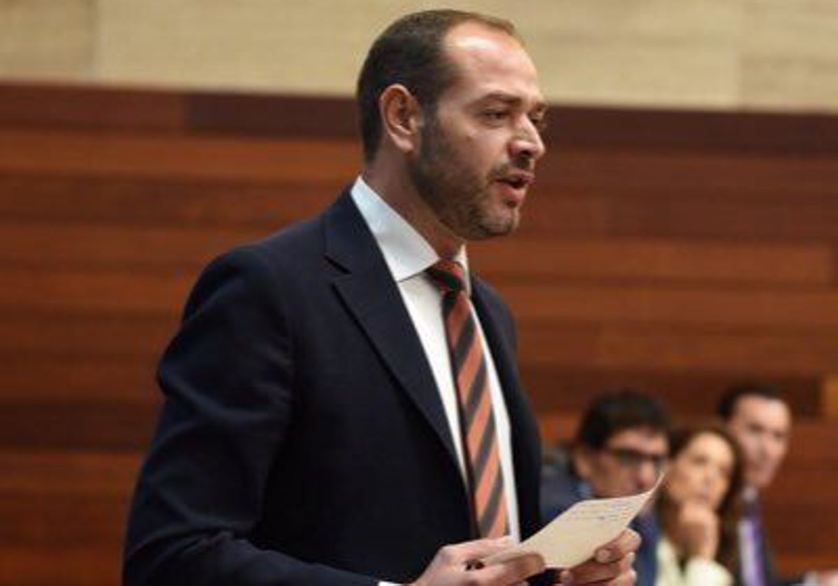 Francisco Ramírez, durante una intervención en la Asamblea de Extremadura.