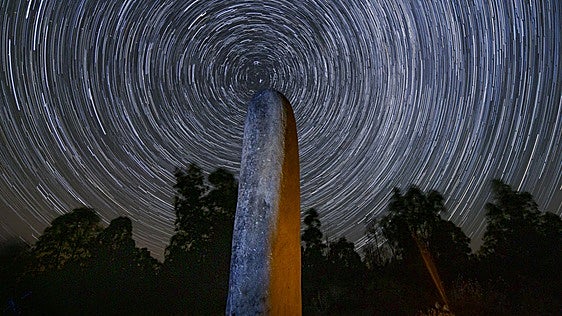 Menhir del Cabezo en Alcántara.