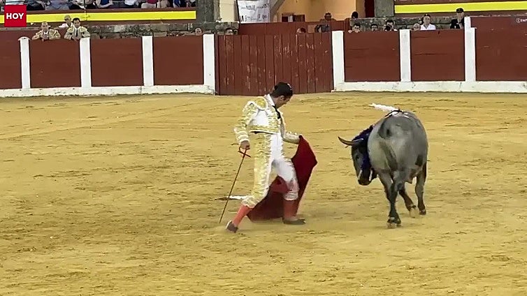 Alejandro Mora sorprende en Plasencia ante los toros de Adolfo Martín