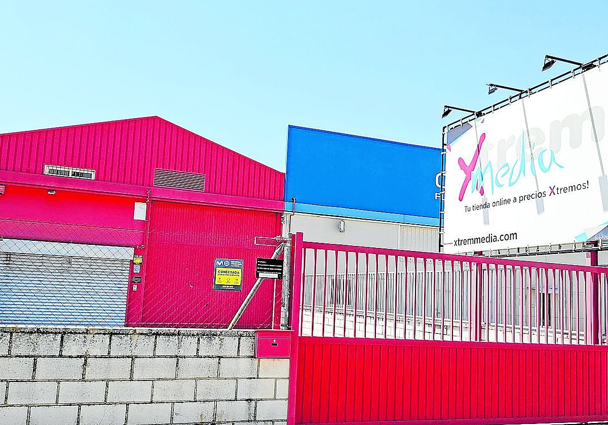 La nave cerrada en la que desarrollaba su actividad la empresa Xtremmedia.