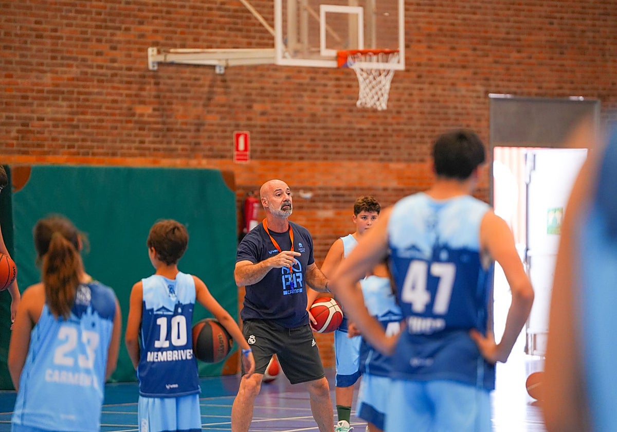 Juan Trapero durante una de las sesiones del campus.