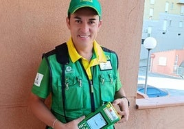 El vendedor Raúl Ácaro Castillo ha repartido la suerte en Hervás.