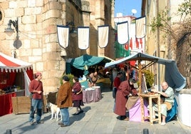 Mercado de artesanía en Mérida en una imagen retrospectiva. En este caso, cuando se celebraba en febrero.