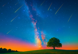 Espectáculo de Perseidas sobre el cielo extremeño.