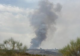 Imágenes del incendio en Guijo de Galisteo