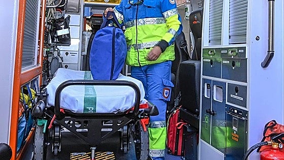 Un ciclista ingresa en la UCI tras caerse por colisionar con otro en Alange