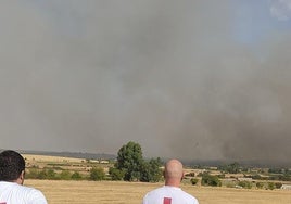 Reactivación del fuego en Aldea del Cano.