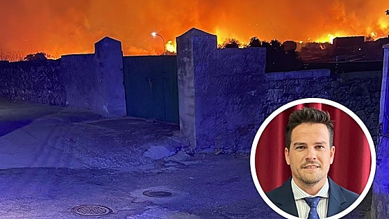 Óscar Fernández, alcalde de Villar del Pedroso: «Anoche parecía el infierno»