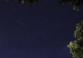 Imagen de Perseidas en Hervás (Cáceres).