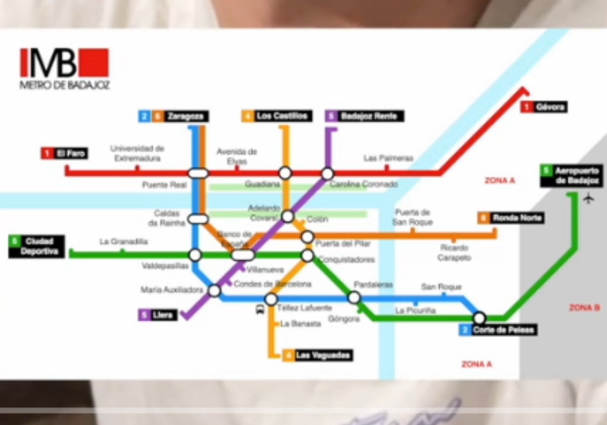 El mapa de metro que ha elaborado Helio Roque