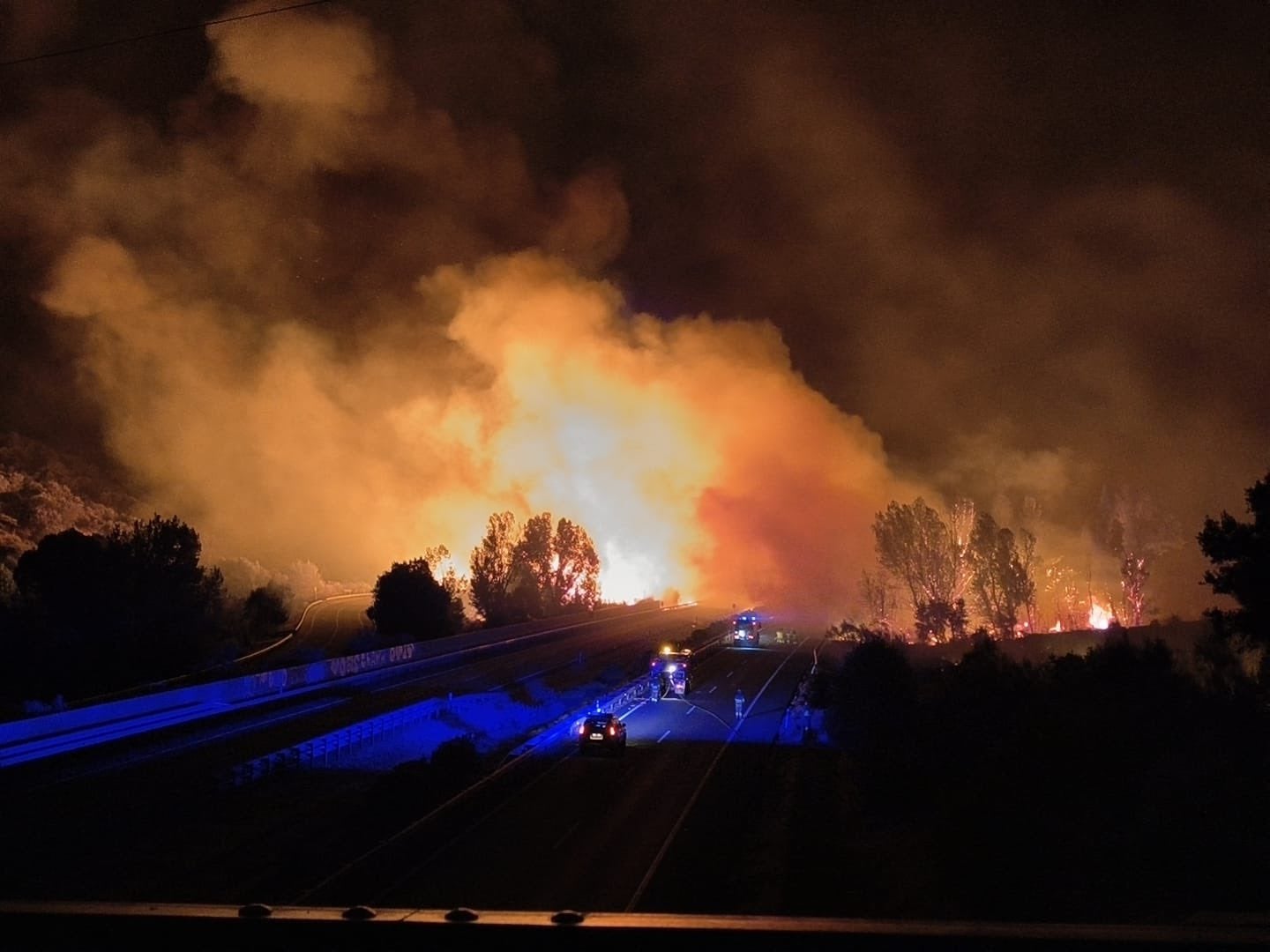 El incendio de Jarilla, en imágenes