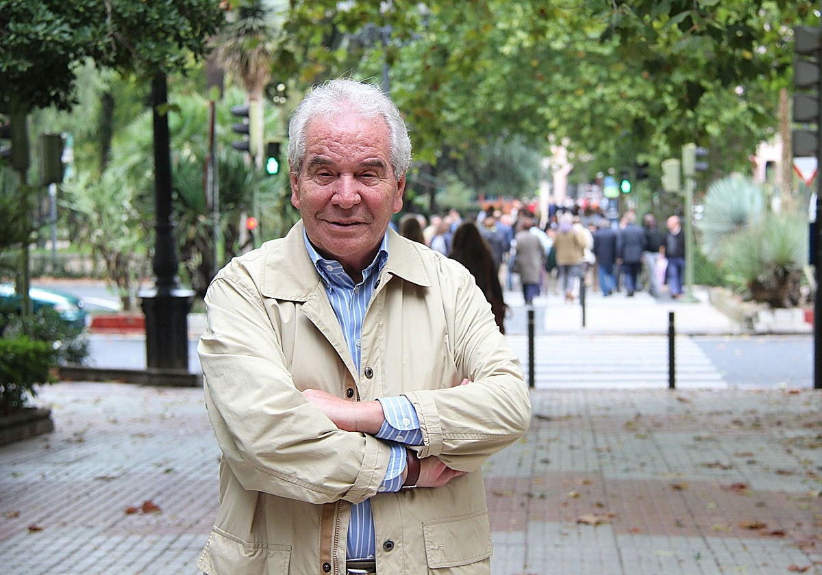 José María Saponi en el Paseo de Cánovas en una imagen de 2013.