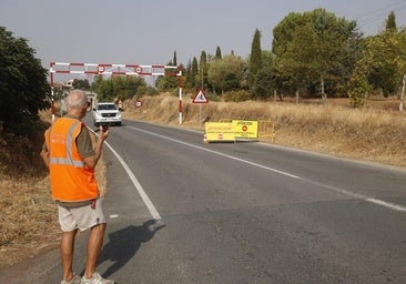 Carreteras cortadas este sábado por los incendios en Extremadura