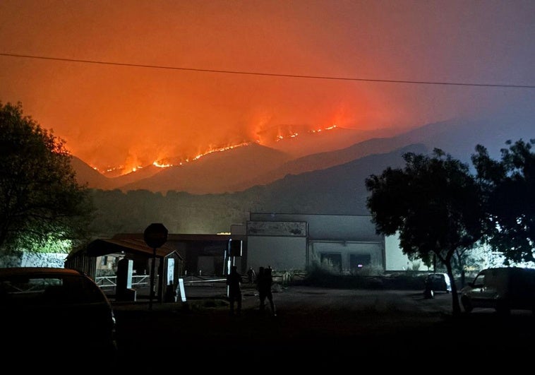 Orden de evacuación de casas diseminadas en Navaconcejo, Cabezuela, Jerte y Tornavacas por el fuego de Jarilla