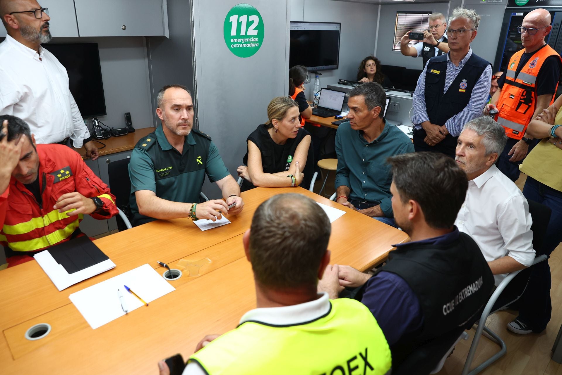 Fotos | Así ha sido la visita de Pedro Sánchez a Extremadura al incendio de Jarilla
