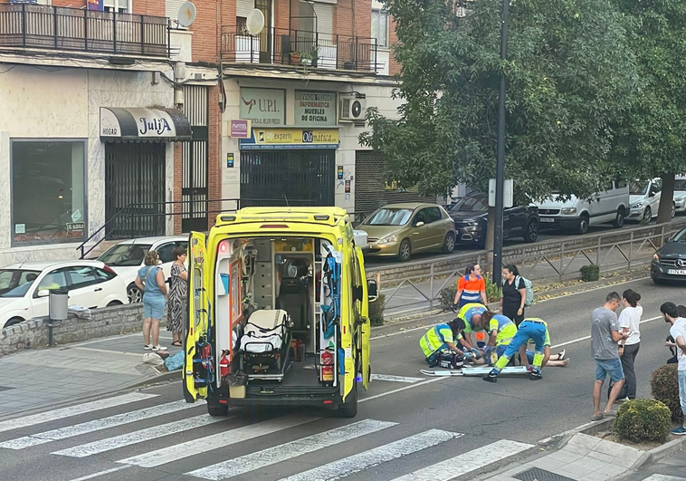 Una mujer herida tras ser atropellada en Coria