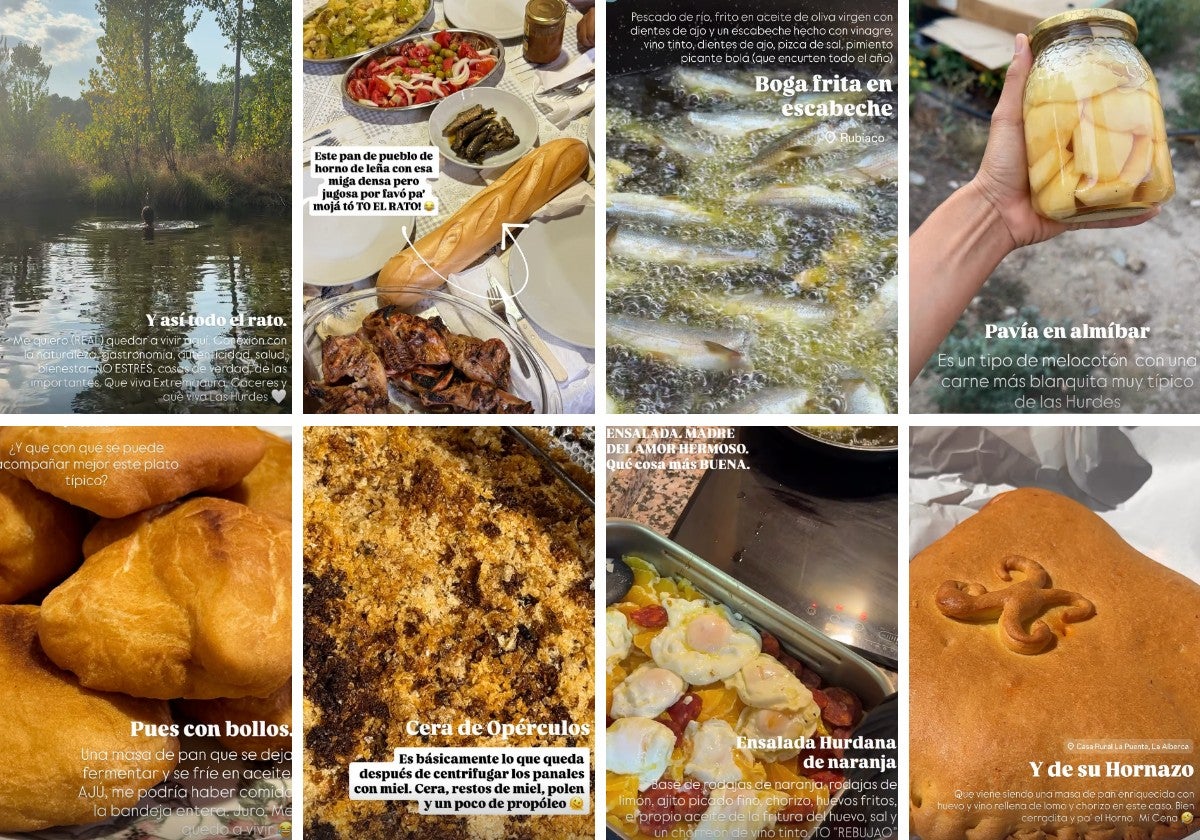 Algunos 'stories' publicados por María Lo