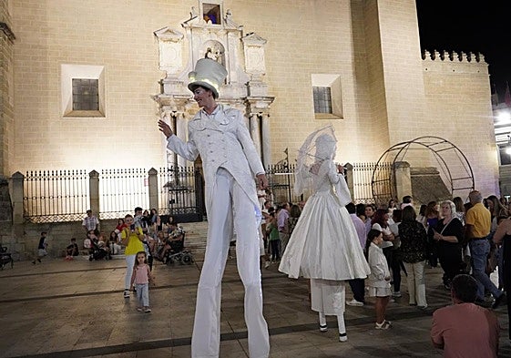 Uno de los espectáculos de la Noche en Blanco en años anteriores.