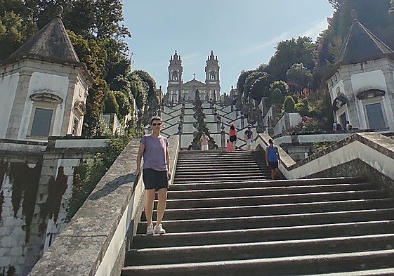 La librera María José Gil en una de sus escapadas veraniegas.